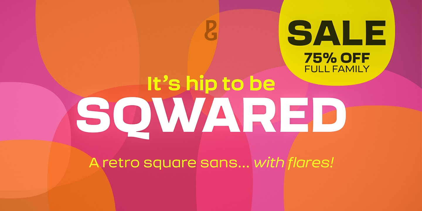 Пример шрифта Sqwared SemiBold Italic